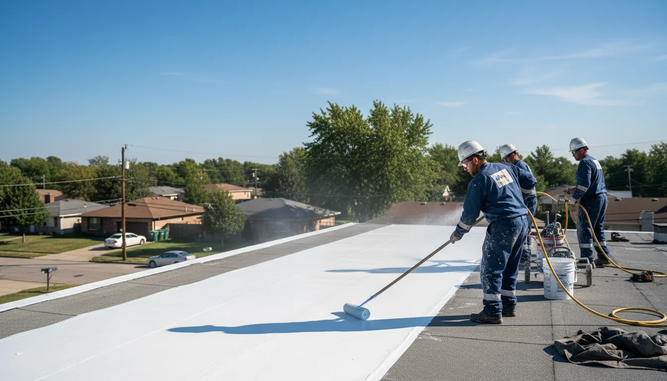 Commercial roof coating in Iona, MN near me